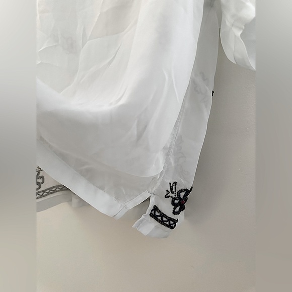 ABERCROMBIE & FITCH - TREVOR PROJECT || Pride Camp Cropped Sheer Shirt. Sz. S - Picture 7 of 13